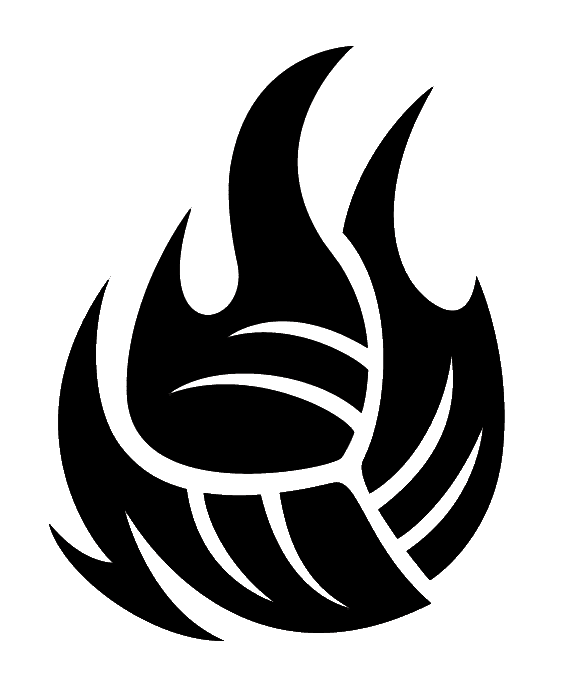 LOGO Smbc Boys Fireball Black Clear Back PNG